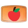 Faux Leather Engravable Patch - Curved Rectangle Thumbnail