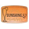 Faux Leather Engravable Patch - Curved Rectangle Thumbnail