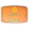 Faux Leather Engravable Patch - Curved Rectangle Thumbnail