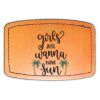 Faux Leather Engravable Patch - Curved Rectangle Thumbnail