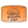 Faux Leather Engravable Patch - Curved Rectangle Thumbnail