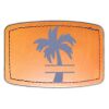 Faux Leather Engravable Patch - Curved Rectangle Thumbnail