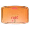Faux Leather Engravable Patch - Curved Rectangle Thumbnail