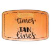 Faux Leather Engravable Patch - Curved Rectangle Thumbnail