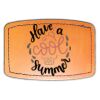 Faux Leather Engravable Patch - Curved Rectangle Thumbnail
