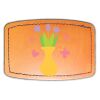 Faux Leather Engravable Patch - Curved Rectangle Thumbnail