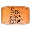 Faux Leather Engravable Patch - Curved Rectangle Thumbnail