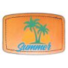 Faux Leather Engravable Patch - Curved Rectangle Thumbnail