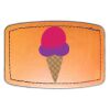 Faux Leather Engravable Patch - Curved Rectangle Thumbnail