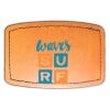 Faux Leather Engravable Patch - Curved Rectangle Thumbnail