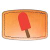 Faux Leather Engravable Patch - Curved Rectangle Thumbnail