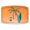 Faux Leather Engravable Patch - Curved Rectangle Thumbnail