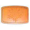 Faux Leather Engravable Patch - Curved Rectangle Thumbnail