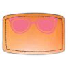 Faux Leather Engravable Patch - Curved Rectangle Thumbnail