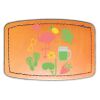 Faux Leather Engravable Patch - Curved Rectangle Thumbnail