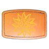 Faux Leather Engravable Patch - Curved Rectangle Thumbnail