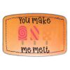 Faux Leather Engravable Patch - Curved Rectangle Thumbnail