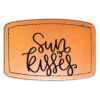 Faux Leather Engravable Patch - Curved Rectangle Thumbnail