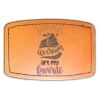 Faux Leather Engravable Patch - Curved Rectangle Thumbnail