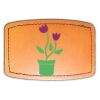 Faux Leather Engravable Patch - Curved Rectangle Thumbnail