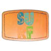 Faux Leather Engravable Patch - Curved Rectangle Thumbnail