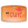 Faux Leather Engravable Patch - Curved Rectangle Thumbnail