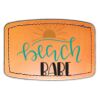 Faux Leather Engravable Patch - Curved Rectangle Thumbnail