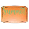 Faux Leather Engravable Patch - Curved Rectangle Thumbnail