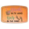 Faux Leather Engravable Patch - Curved Rectangle Thumbnail