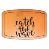 Faux Leather Engravable Patch - Curved Rectangle Thumbnail