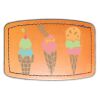 Faux Leather Engravable Patch - Curved Rectangle Thumbnail