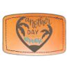 Faux Leather Engravable Patch - Curved Rectangle Thumbnail