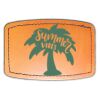 Faux Leather Engravable Patch - Curved Rectangle Thumbnail