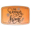 Faux Leather Engravable Patch - Curved Rectangle Thumbnail