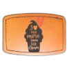 Faux Leather Engravable Patch - Curved Rectangle Thumbnail