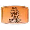 Faux Leather Engravable Patch - Curved Rectangle Thumbnail