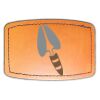 Faux Leather Engravable Patch - Curved Rectangle Thumbnail