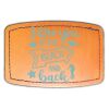 Faux Leather Engravable Patch - Curved Rectangle Thumbnail