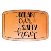 Faux Leather Engravable Patch - Curved Rectangle Thumbnail