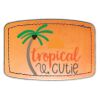 Faux Leather Engravable Patch - Curved Rectangle Thumbnail