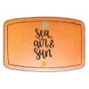 Faux Leather Engravable Patch - Curved Rectangle Thumbnail