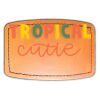 Faux Leather Engravable Patch - Curved Rectangle Thumbnail