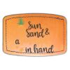 Faux Leather Engravable Patch - Curved Rectangle Thumbnail