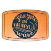 Faux Leather Engravable Patch - Curved Rectangle Thumbnail