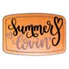 Faux Leather Engravable Patch - Curved Rectangle Thumbnail