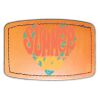 Faux Leather Engravable Patch - Curved Rectangle Thumbnail