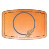 Faux Leather Engravable Patch - Curved Rectangle Thumbnail
