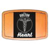 Faux Leather Engravable Patch - Curved Rectangle Thumbnail