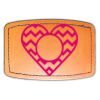 Faux Leather Engravable Patch - Curved Rectangle Thumbnail