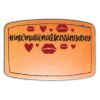 Faux Leather Engravable Patch - Curved Rectangle Thumbnail